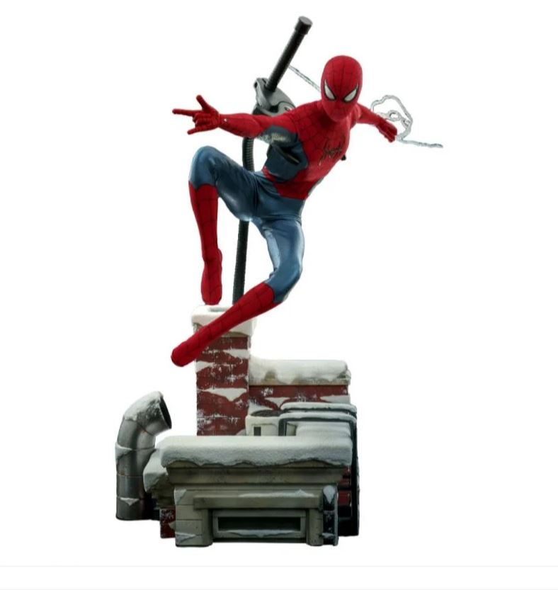 Hot Toys MMS680 - Marvel Comics - Spider Man : No Way Home - Spider Man New Red And Blue Suit Deluxe Version