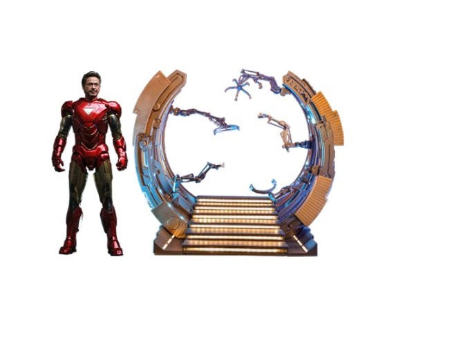 Hot Toys MMS688D53 - Marvel Comics - The Avengers - Iron Man Mark VI & Suit-Up Gantry