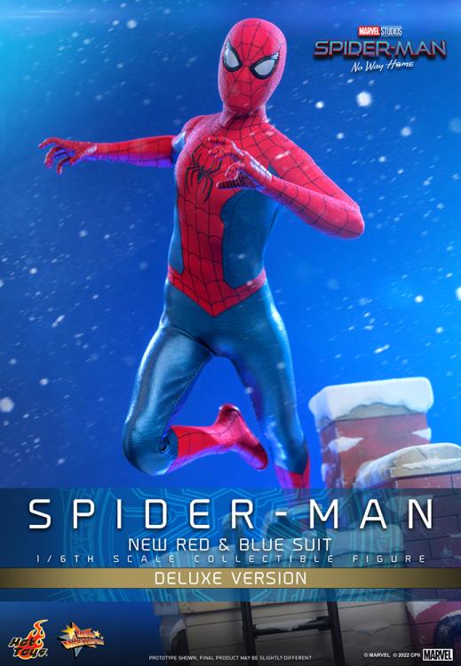 Hot Toys MMS680 - Marvel Comics - Spider Man : No Way Home - Spider Man New Red And Blue Suit Deluxe Version