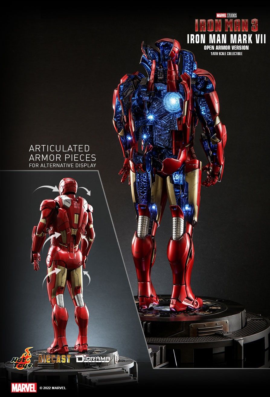 Hot Toys DS004D51 - Marvel Comics - Iron Man 3 - Iron Man Mark 4 Open Armor Version