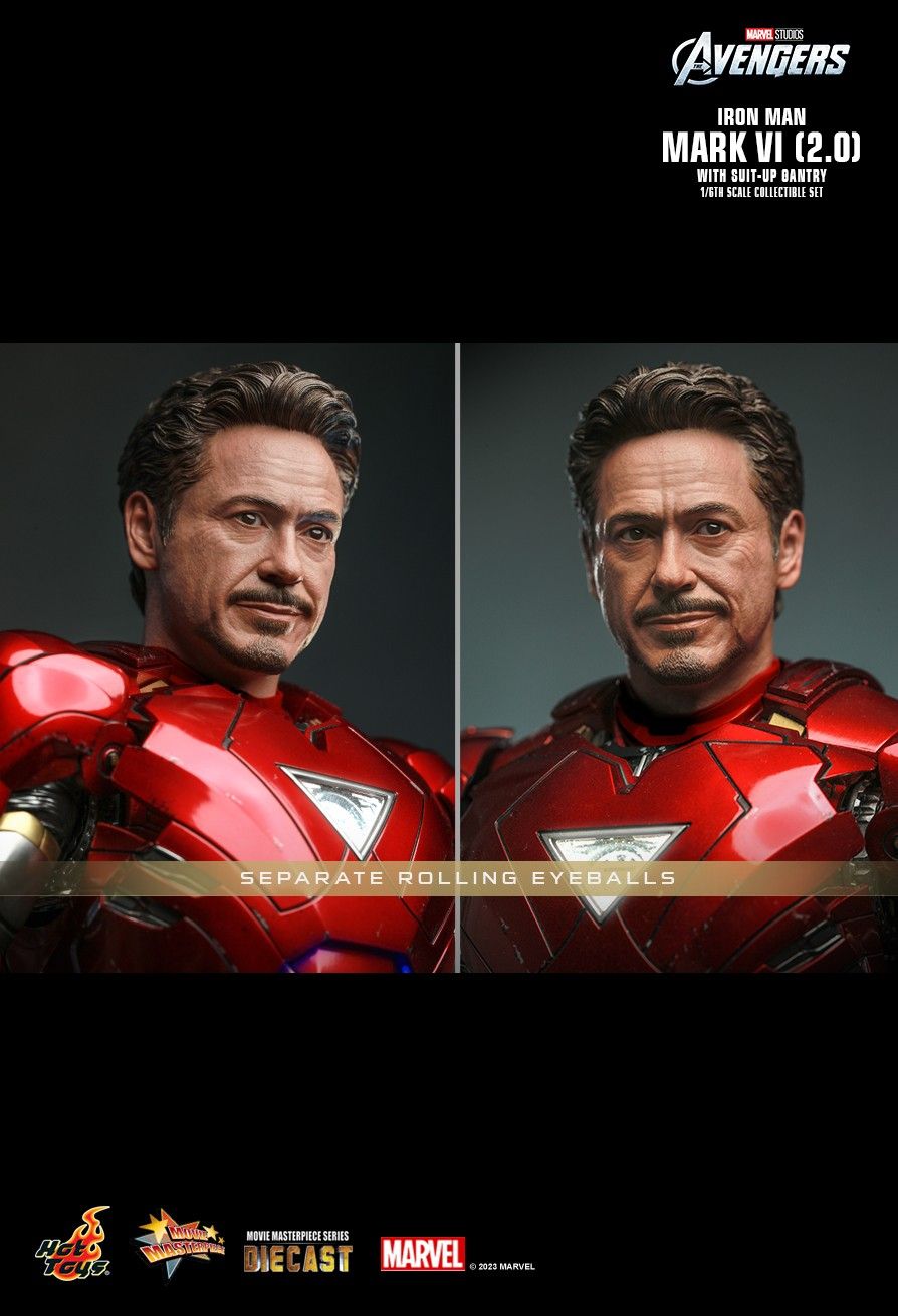Hot Toys MMS688D53 - Marvel Comics - The Avengers - Iron Man Mark VI & Suit-Up Gantry