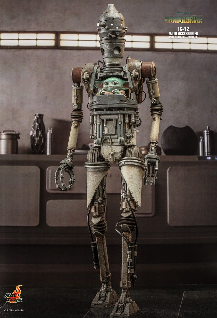 Hot Toys TMS105 - Star Wars : The Mandalorian - IG-12 & Accessories