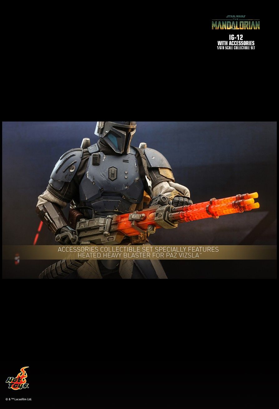 Hot Toys TMS105 - Star Wars : The Mandalorian - IG-12 & Accessories