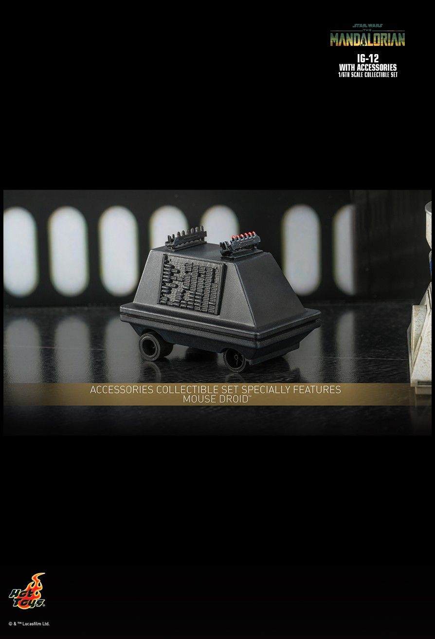 Hot Toys TMS105 - Star Wars : The Mandalorian - IG-12 & Accessories