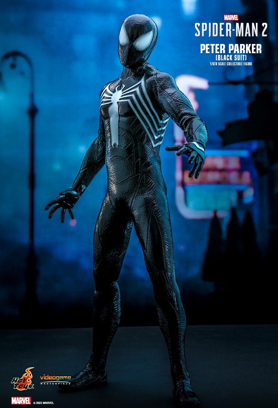 Hot Toys VGM56 - Marvel's Spider Man 2 - Peter Parker Black Suit Standard Version