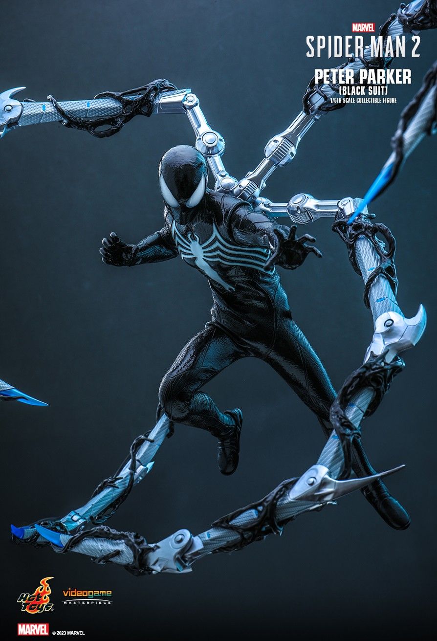 Hot Toys VGM56 - Marvel's Spider Man 2 - Peter Parker Black Suit Standard Version