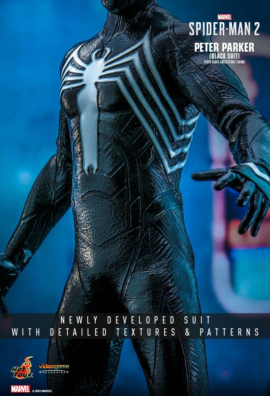 Hot Toys VGM56 - Marvel's Spider Man 2 - Peter Parker Black Suit Standard Version