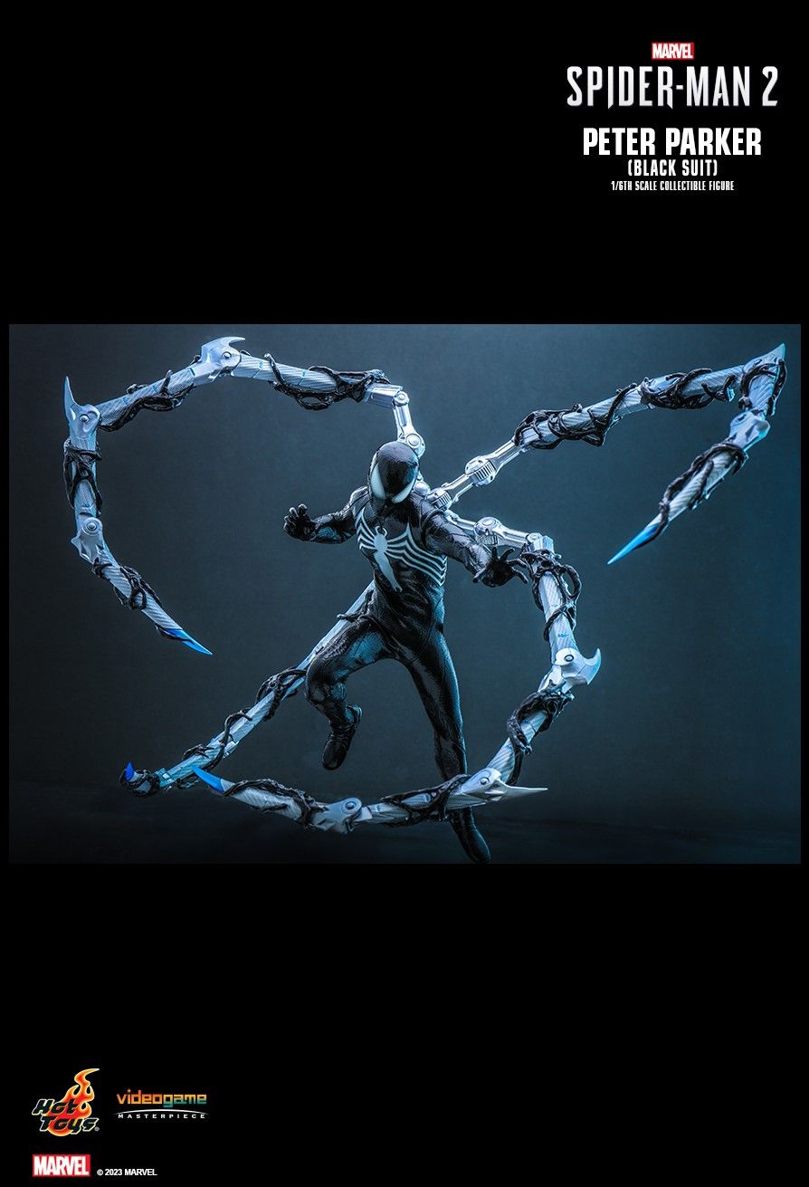 Hot Toys VGM56 - Marvel's Spider Man 2 - Peter Parker Black Suit Standard Version
