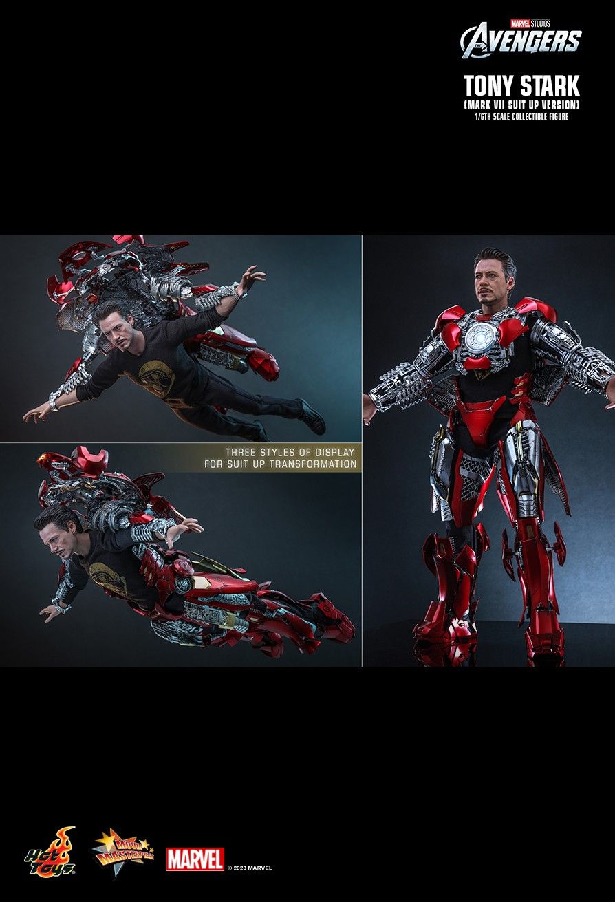 Hot Toys MMS718 - Marvel Comics - The Avengers - Tony Stark Mark VII Suit Up Version