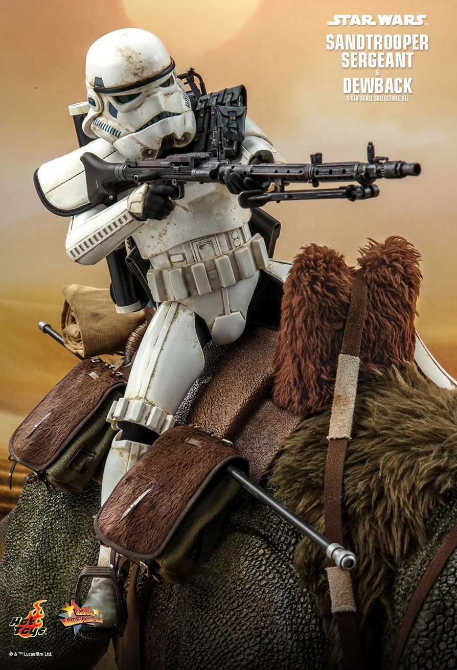 Hot Toys MMS722 - Star Wars IV : A New Hope - Sandtrooper Sergeant & Dewback