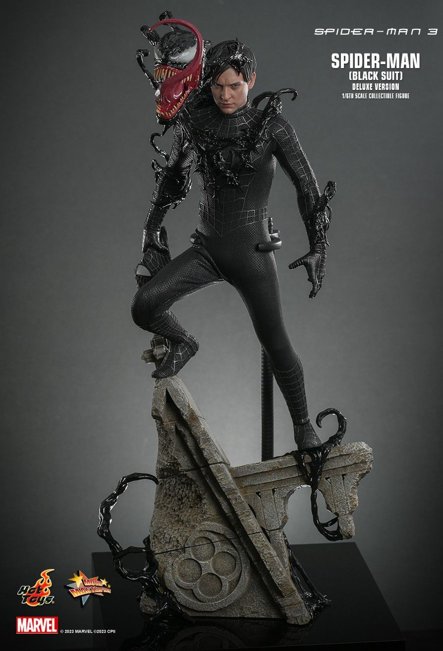 Hot Toys MMS728B - Marvel Comics - Spider Man 3 - Spider Man Black Suit Deluxe Version