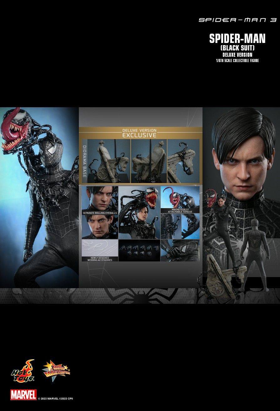 Hot Toys MMS728 - Marvel Comics - Spider Man 3 - Spider Man Black Suit Standard Version