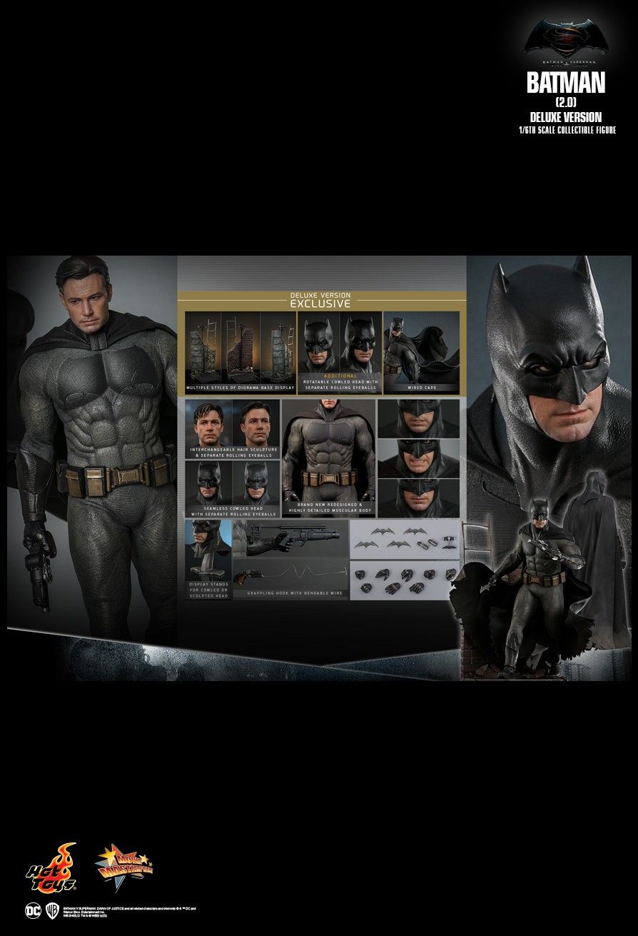Hot Toys MMS732 - DC Comics - Batman Vs Superman : Dawn Of Justice - Batman Deluxe Version