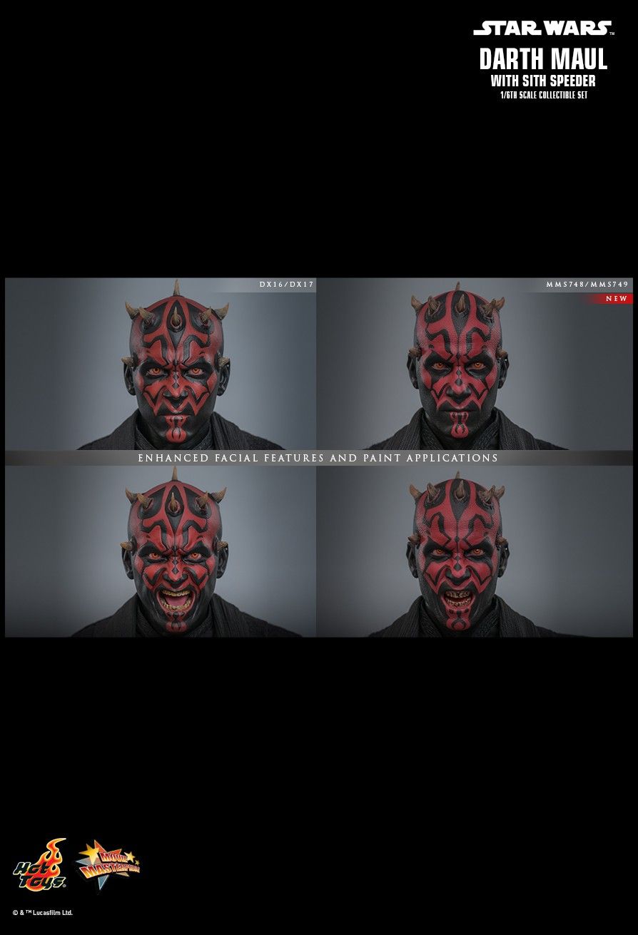 Hot Toys MMS749 - Star Wars : The Phantom Menace - Darth Maul & Sith Speeder