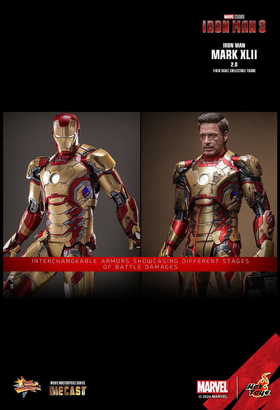 Hot Toys MMS758D65B - Marvel Comics - Iron Man 3 - Iron Man Mark XLII
