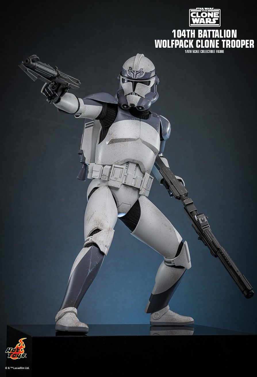 Hot Toys TMS142 - Star Wars : The Clone War - 104Th Battalion Wolfpack Clone Trooper【Pre-Order】