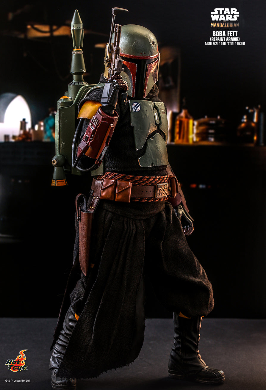 Hot Toys TMS055B - Star Wars : The Mandalorian - Boba Fett Repaint Armor Version Deluxe Version