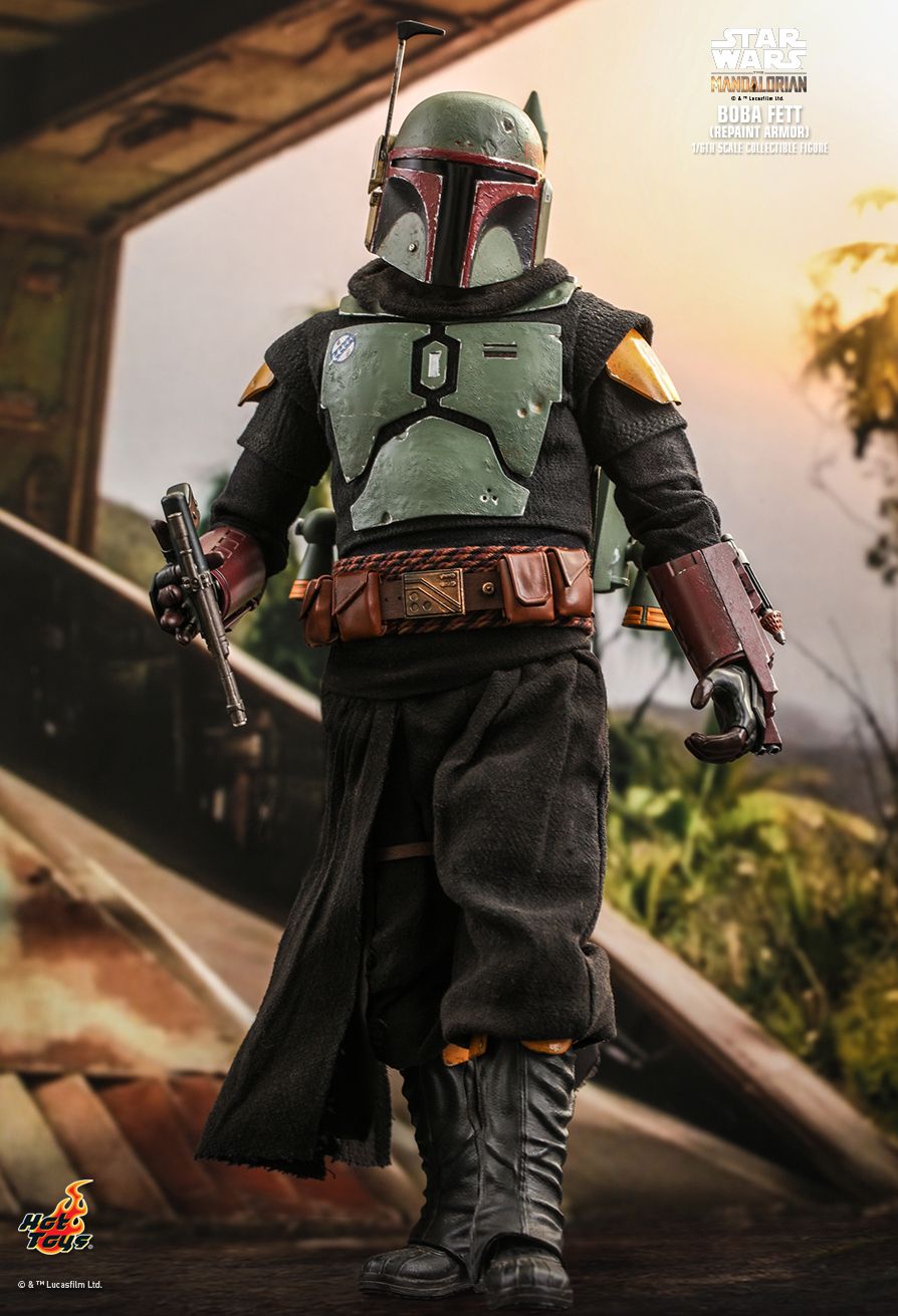 Hot Toys TMS055B - Star Wars : The Mandalorian - Boba Fett Repaint Armor Version Deluxe Version