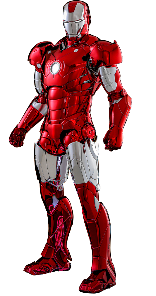 Hot Toys MMS744D64 - Marvel Comics - Iron Man - Iron Man Mark III Red & Chrome Version