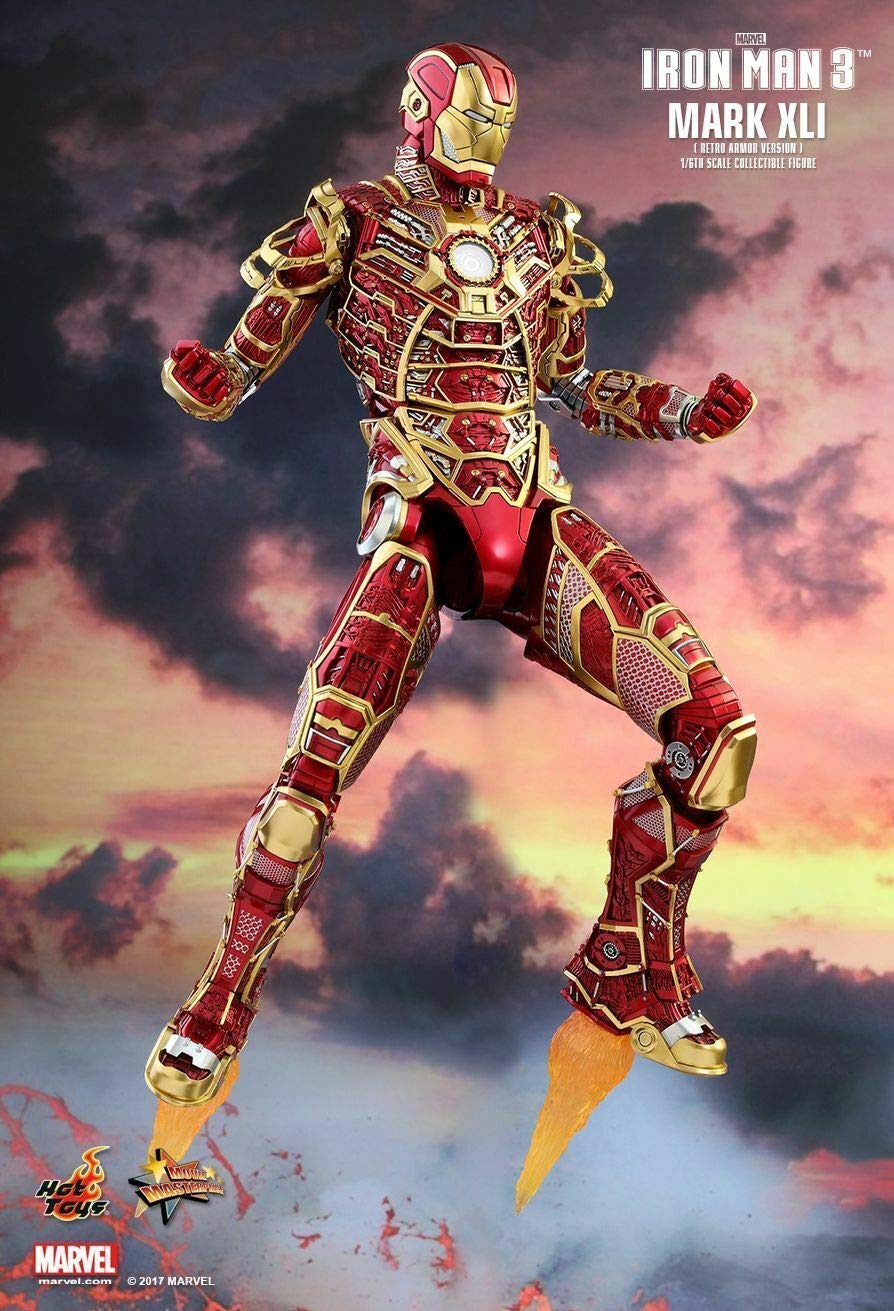 Hot Toys MMS412 - Marvel Comics - Iron Man 3 - Bones Mark 41 Retro Armor Version