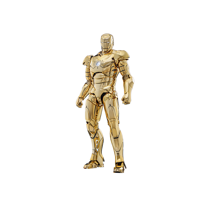 Hot Toys MMS764D69 - Marvel Comics - Iron Man - Iron Man Mark III Golden Color Version