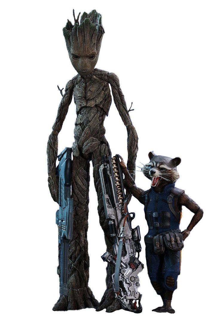 Hot Toys MMS476 - Marvel Comics - Avengers 3 : Infinity War - Groot & Rocket Deluxe Version