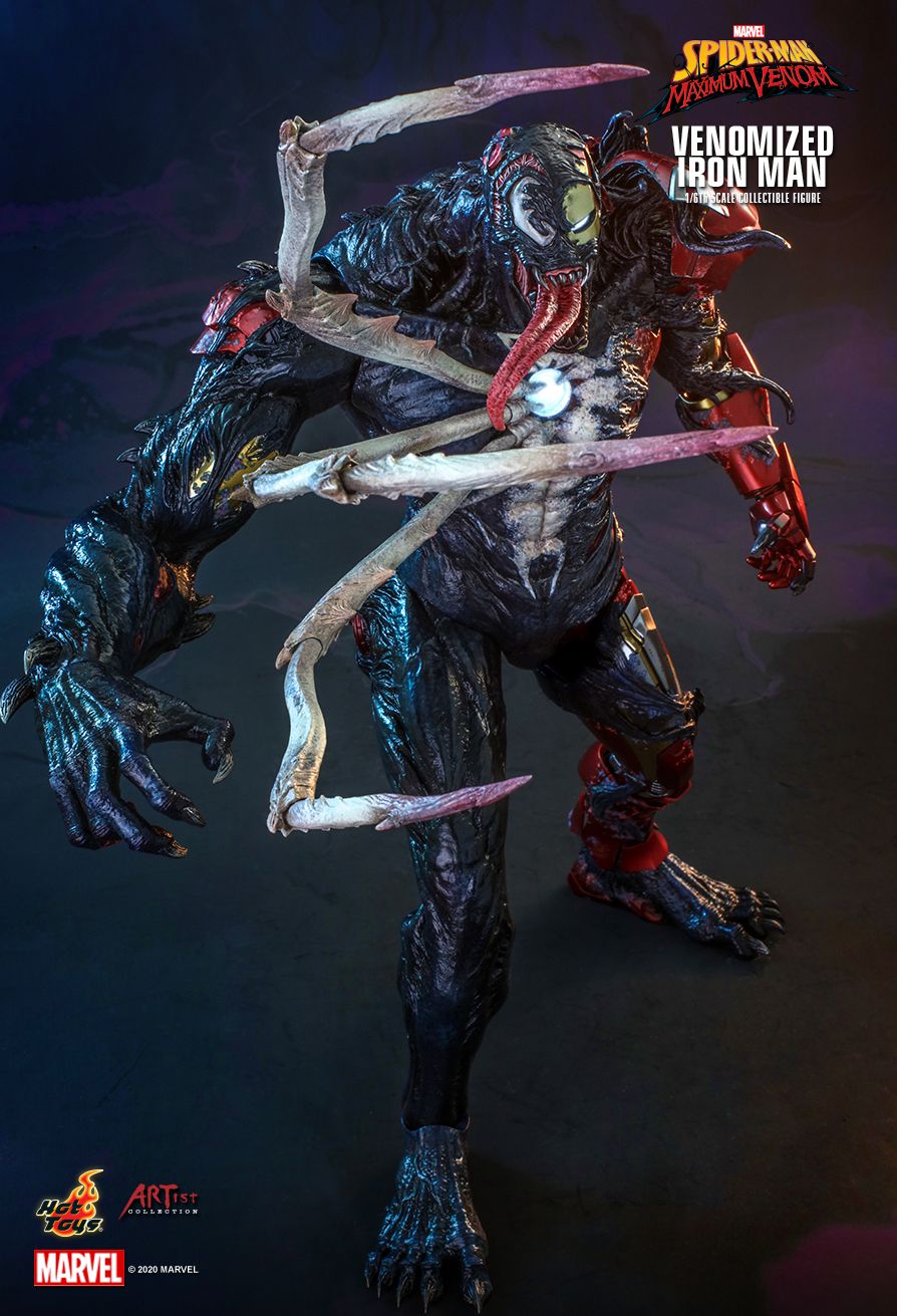 Hot Toys AC04B - Marvel Comics - Marvel's Spider-Man : Maximum Venom -Venomized Iron Man Deluxe Version