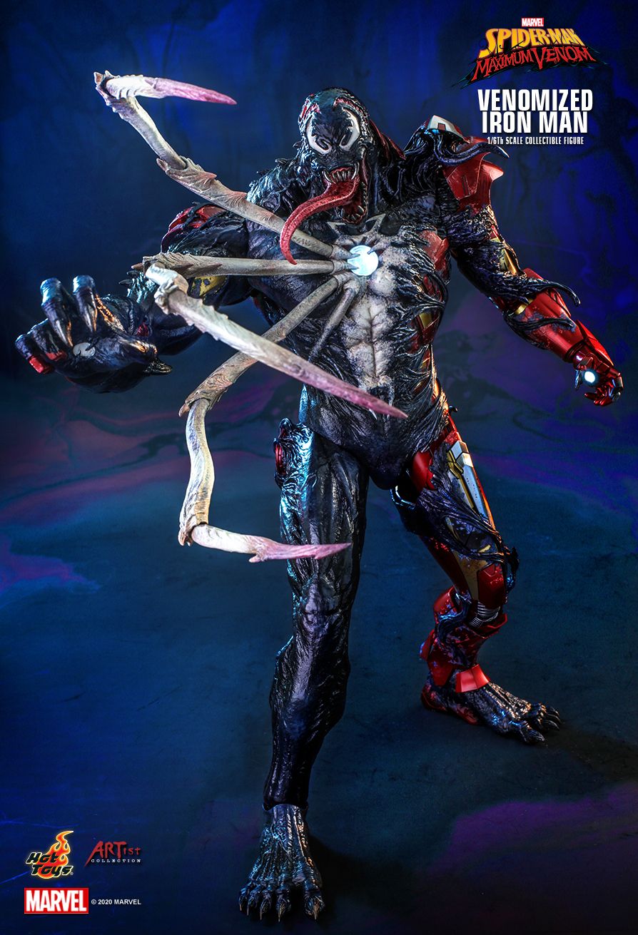 Hot Toys AC04B - Marvel Comics - Marvel's Spider-Man : Maximum Venom -Venomized Iron Man Deluxe Version
