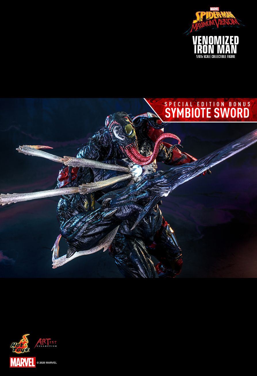 Hot Toys AC04B - Marvel Comics - Marvel's Spider-Man : Maximum Venom -Venomized Iron Man Deluxe Version