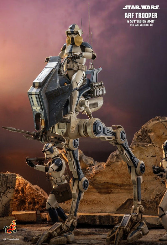 Hot Toys TMS091 - Star Wars : The Clone Wars - Arf Trooper & 501ST Legion AT-RT