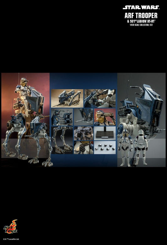 Hot Toys TMS091 - Star Wars : The Clone Wars - Arf Trooper & 501ST Legion AT-RT
