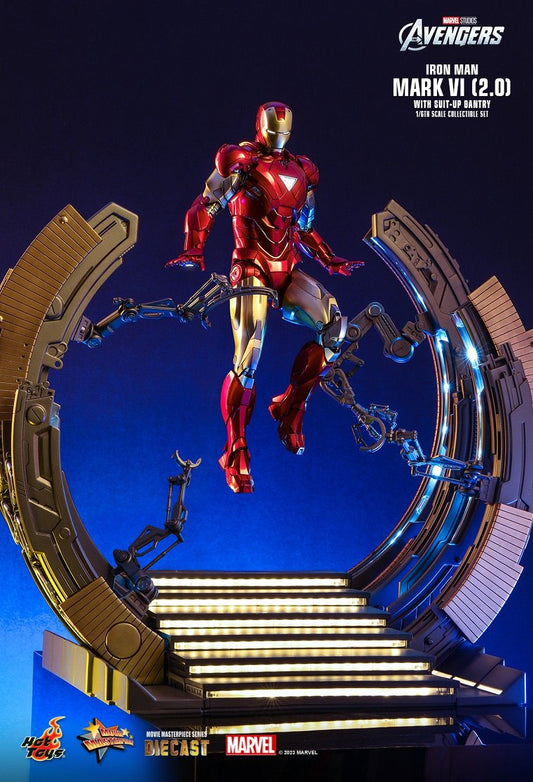 Hot Toys MMS688D53 - Marvel Comics - The Avengers - Iron Man Mark VI & Suit-Up Gantry