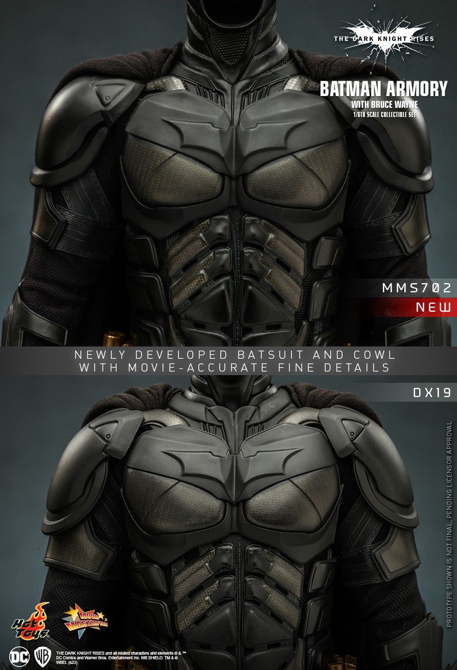 Hot Toys MMS702 - DC Comics - Batman : The Dark Knight Rises - Batman Armory & Bruce Wayne