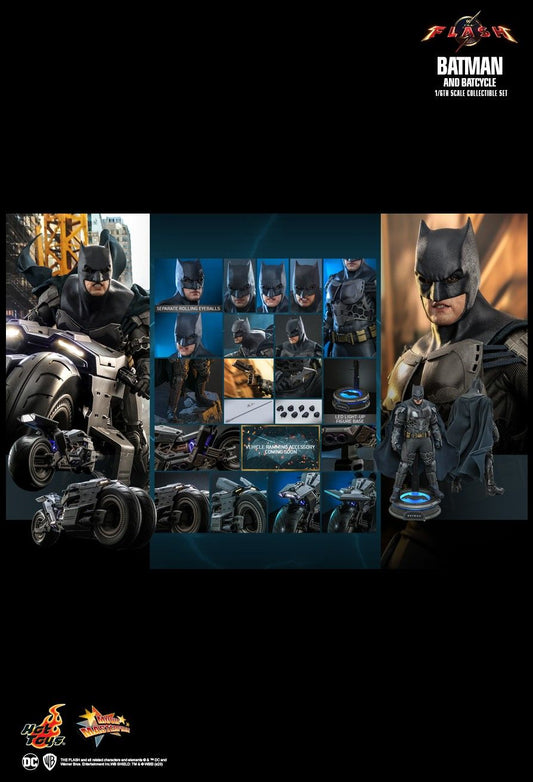 Hot Toys MMS705 - DC Comics - The Flash - Batman & Batcycle