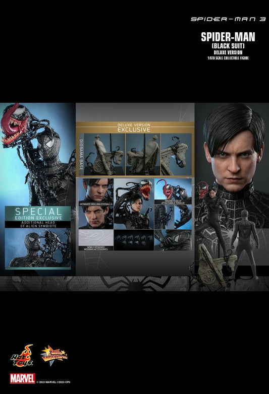 Hot Toys MMS728B - Marvel Comics - Spider Man 3 - Spider Man Black Suit Deluxe Version