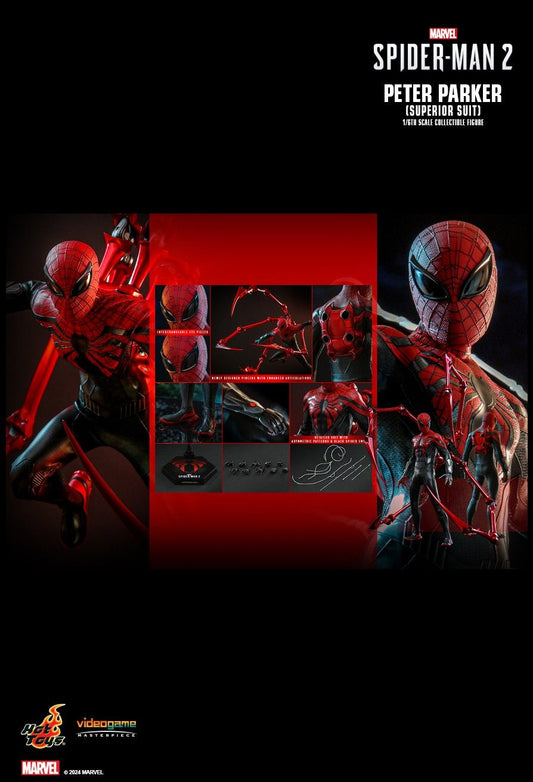 Hot Toys VGM61 - Marvel's Spider Man 2 - Peter Parker Superior Suit