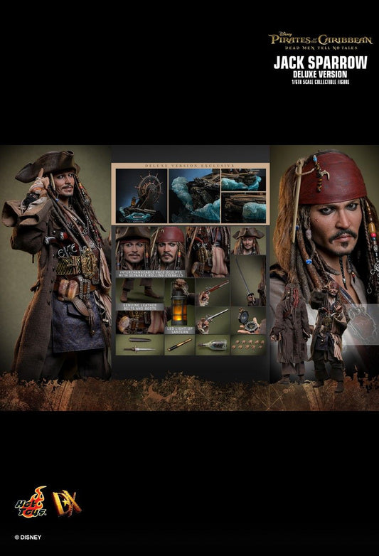 Hot Toys DX38 - Pirates Of The Caribbean : Dead Men Tell No Tales - Jack Sparrow Deluxe Version