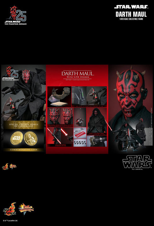 Hot Toys MMS749B - Star Wars : The Phantom Menace - Darth Maul & Sith Speeder