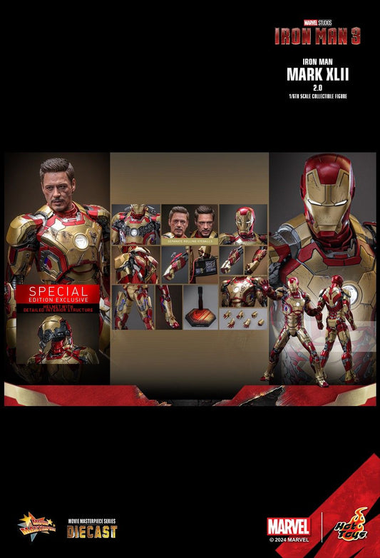 Hot Toys MMS758D65B - Marvel Comics - Iron Man 3 - Iron Man Mark XLII