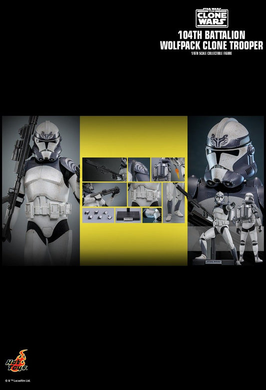 Hot Toys TMS142 - Star Wars : The Clone War - 104Th Battalion Wolfpack Clone Trooper【Pre-Order】