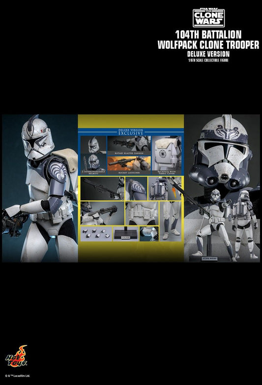 Hot Toys TMS143 - Star Wars : The Clone War - 104Th Battalion Wolfpack Clone Trooper Deluxe Version【Pre-Order】