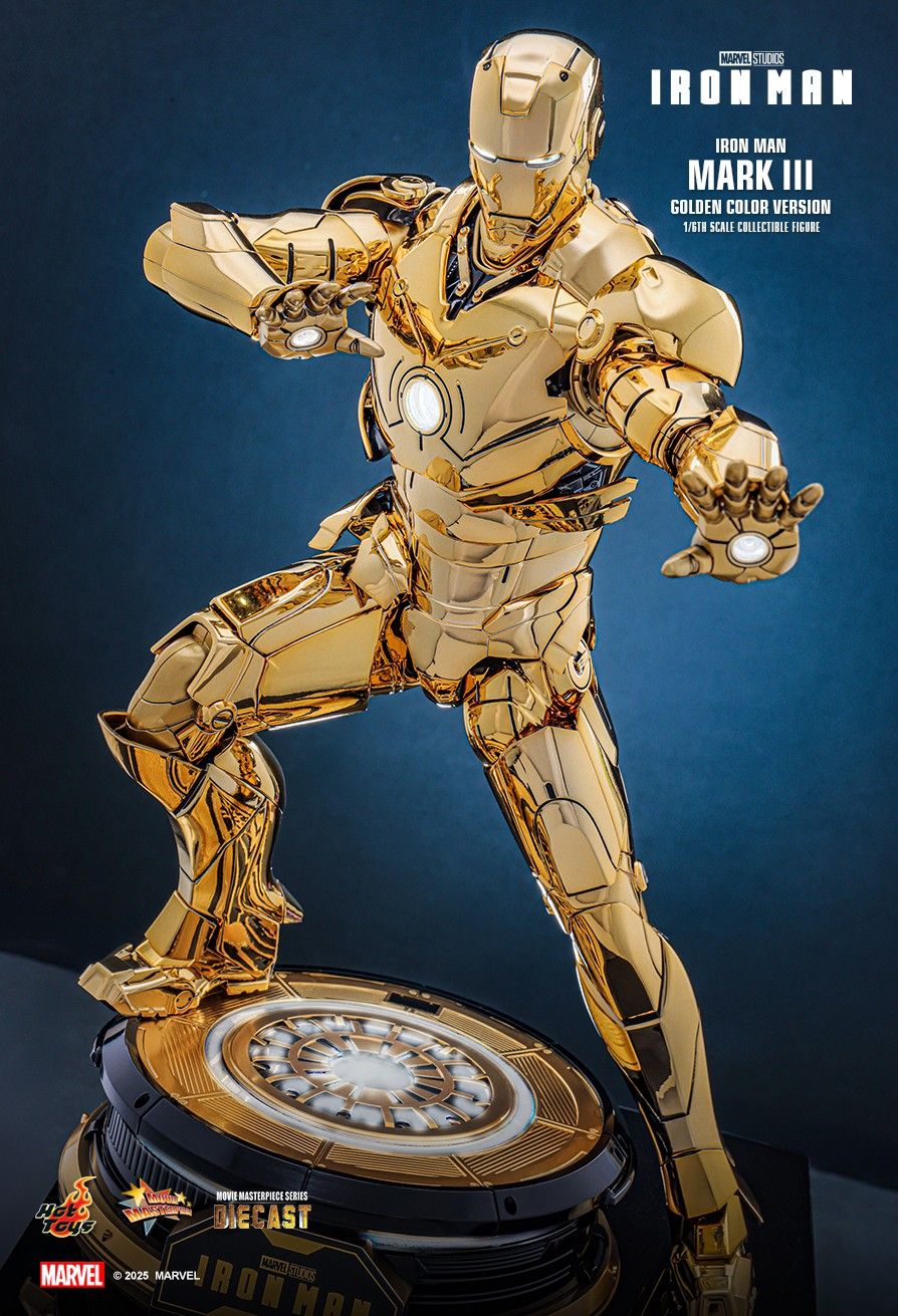 Hot Toys MMS764D69 - Marvel Comics - Iron Man - Iron Man Mark III Golden Color Version