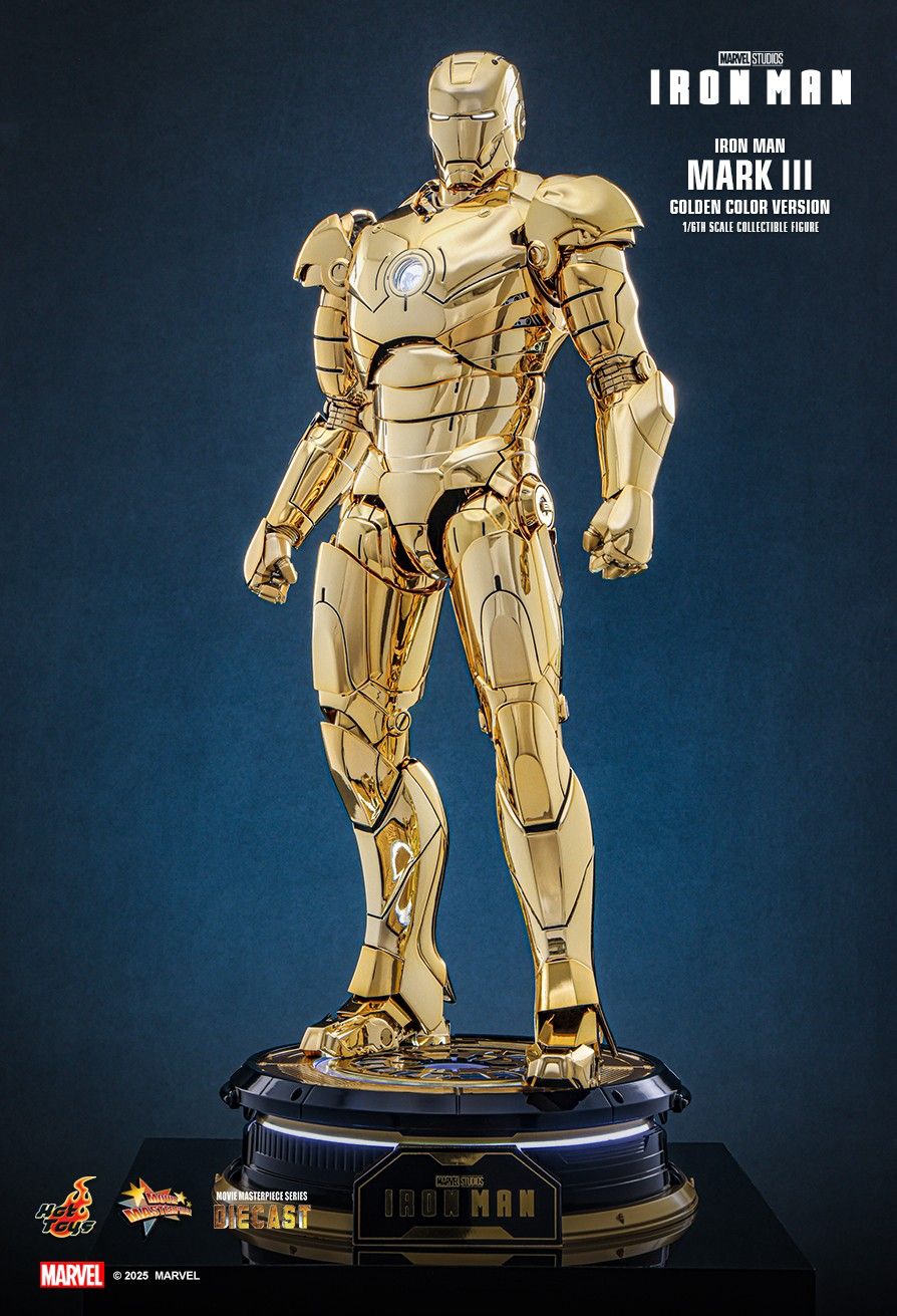 Hot Toys MMS764D69 - Marvel Comics - Iron Man - Iron Man Mark III Golden Color Version