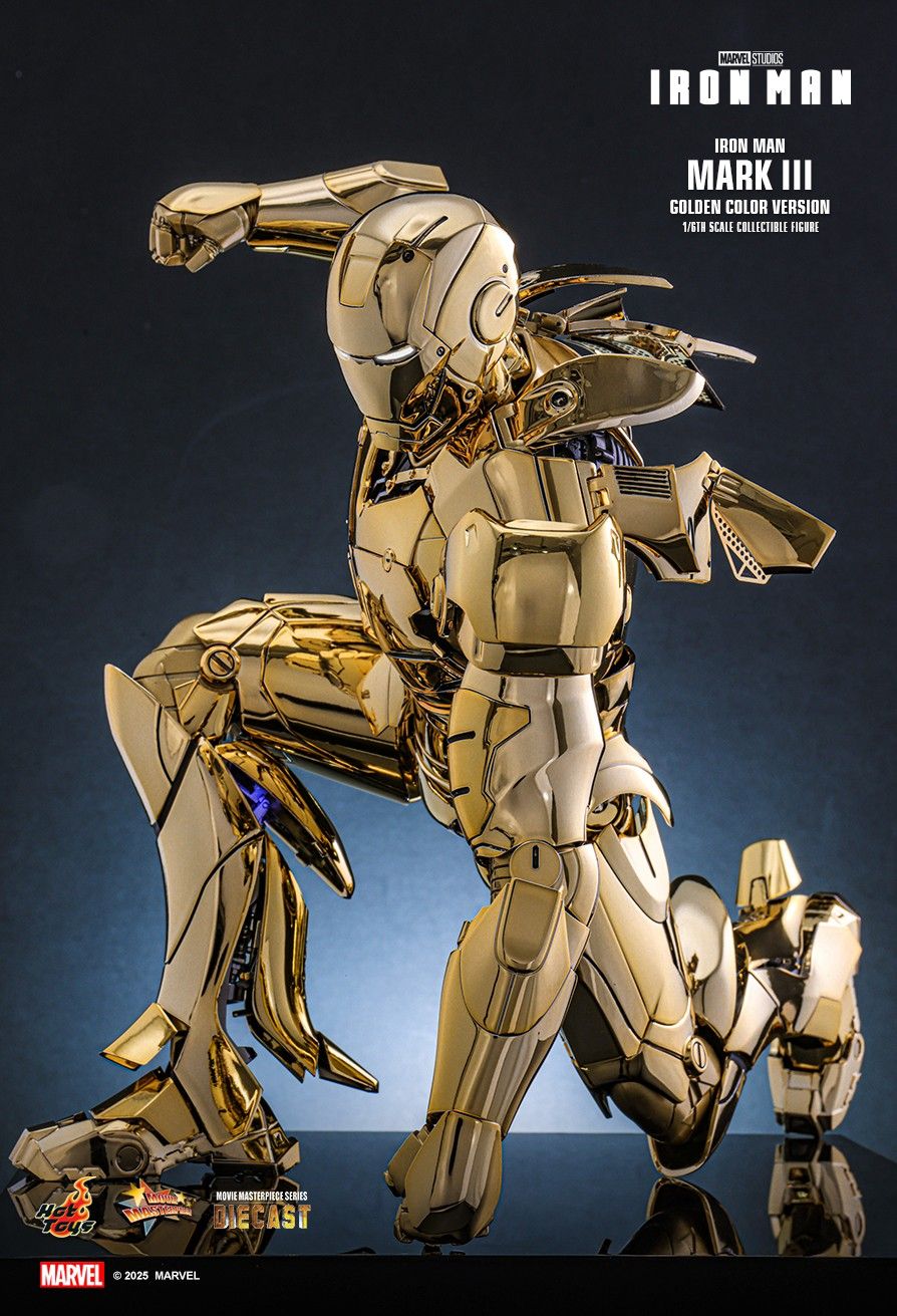 Hot Toys MMS764D69 - Marvel Comics - Iron Man - Iron Man Mark III Golden Color Version