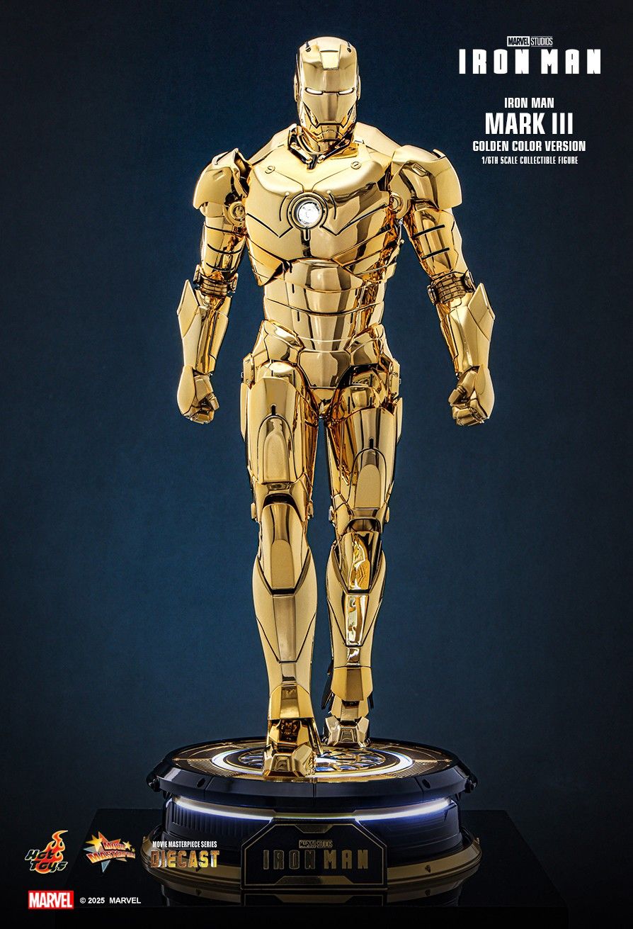Hot Toys MMS764D69 - Marvel Comics - Iron Man - Iron Man Mark III Golden Color Version