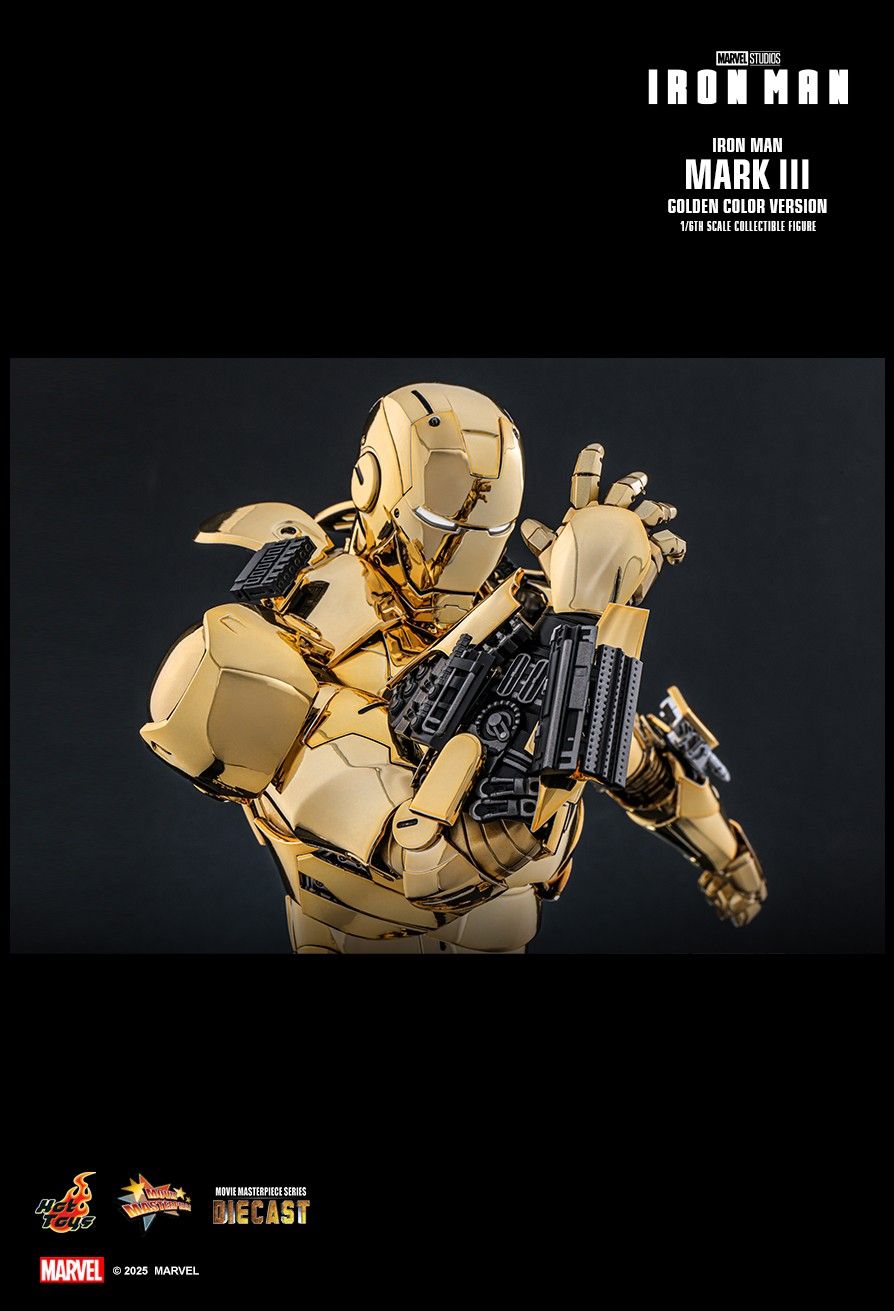 Hot Toys MMS764D69 - Marvel Comics - Iron Man - Iron Man Mark III Golden Color Version