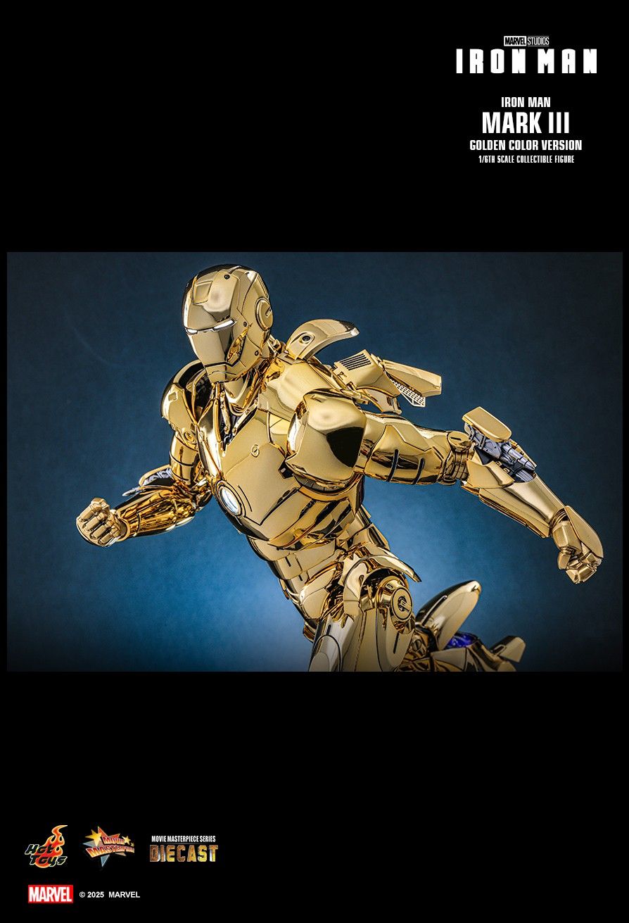 Hot Toys MMS764D69 - Marvel Comics - Iron Man - Iron Man Mark III Golden Color Version