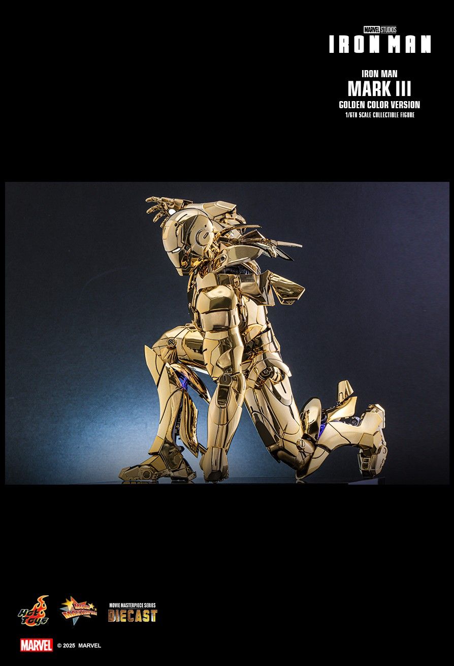 Hot Toys MMS764D69 - Marvel Comics - Iron Man - Iron Man Mark III Golden Color Version