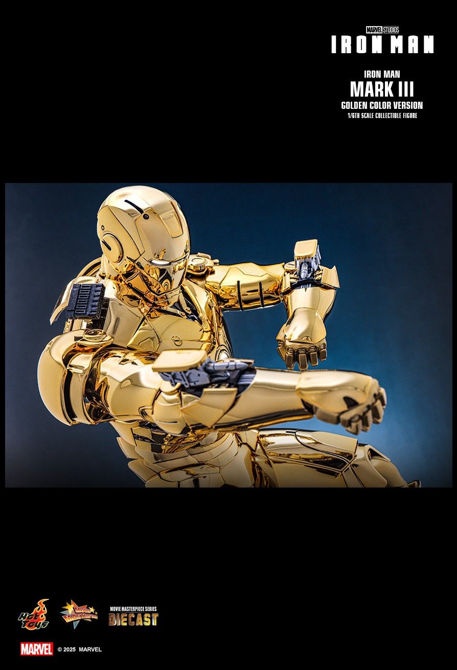 Hot Toys MMS764D69 - Marvel Comics - Iron Man - Iron Man Mark III Golden Color Version