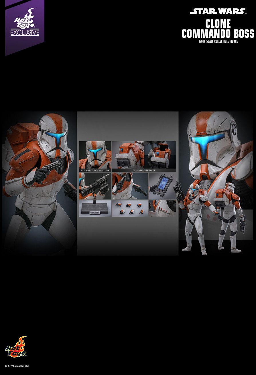 Hot Toys TMS151 - Star Wars : The Clone War - Clone Commando Boss